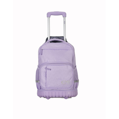 Mochila Elf Con Carro Escolar Infantil Lila