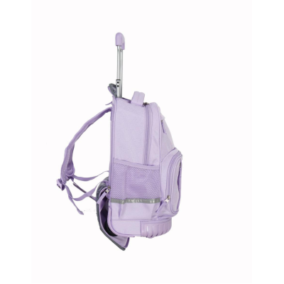 Mochila Elf Con Carro Escolar Infantil Lila