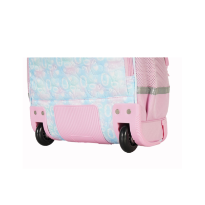 Mochila Elf Con Carro Escolar Infantil Rosa