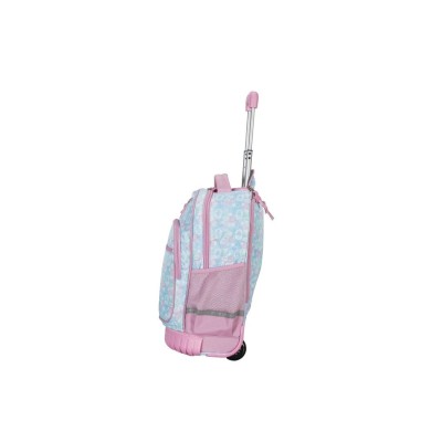 Mochila Elf Con Carro Escolar Infantil Rosa