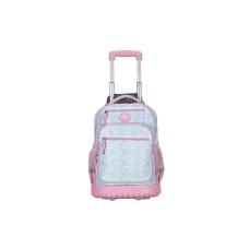 Mochila Elf Con Carro Escolar Infantil Rosa