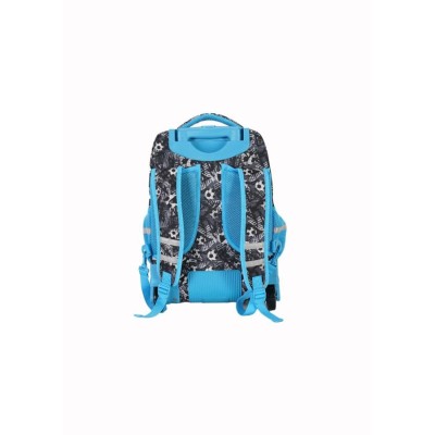 Mochila Elf Con Carro Escolar Infantil Fútbol Negro Mochila Elf Con Carro Escolar Infantil Fútbol Negro