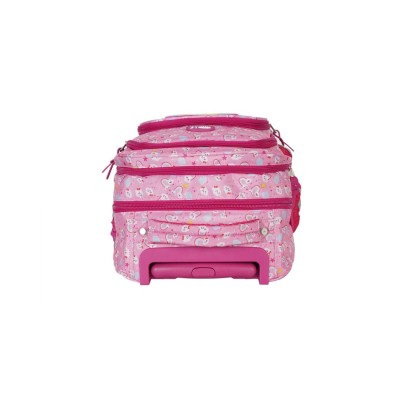 Mochila Elf Con Carro Escolar Infantil Arcoíris Rosa Mochila Elf Con Carro Escolar Infantil Arcoíris Rosa