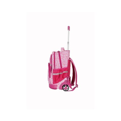 Mochila Elf Con Carro Escolar Infantil Arcoíris Rosa Mochila Elf Con Carro Escolar Infantil Arcoíris Rosa