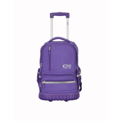 Mochila Elf Con Carro Escolar Infantil Violeta