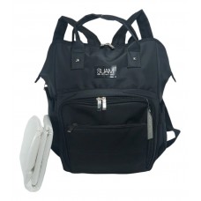 Mochila Maternal Microfibra Suam Negro