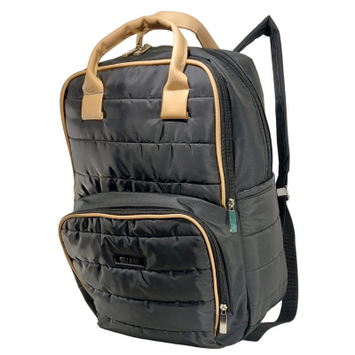 Mochila Maternal Matelasse Suam Beige