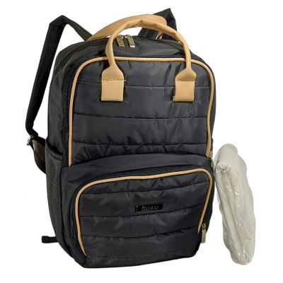 Mochila Maternal Matelasse Suam Beige