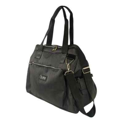 Bolso Maternal Melange Suam Negro