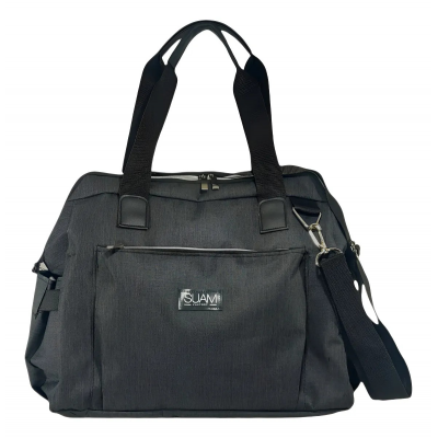 Bolso Maternal Melange Suam Negro