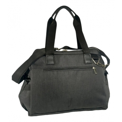 Bolso Maternal Melange Suam Negro