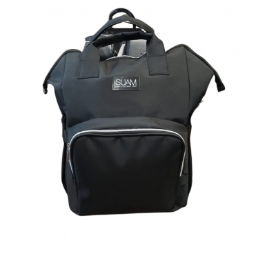 Mochila Maternal Suam Combinada Negro