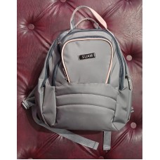 Mochila Maternal Suam - Cambiador Porta Mamadera Térmico Microfibra Gris