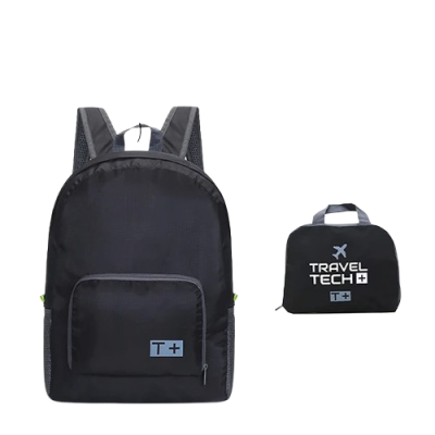 Mochila Plegable Travel Tech Viaje Negro