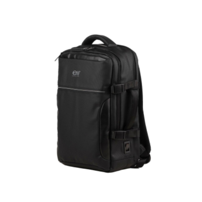 Mochila Elf Portanotebook Engomada Negro