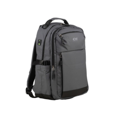Mochila Elf Portanotebook Impermeable Gris