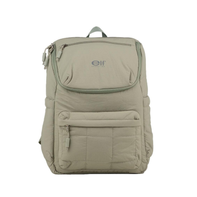 Mochila Elf Portanotebook Acolchada Verde