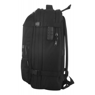 Mochila Travel Go Wanderlust De Viaje Compresión Al Vacío Negro 18"