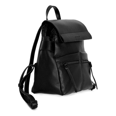 Mochila Con Tapa Squash Negro