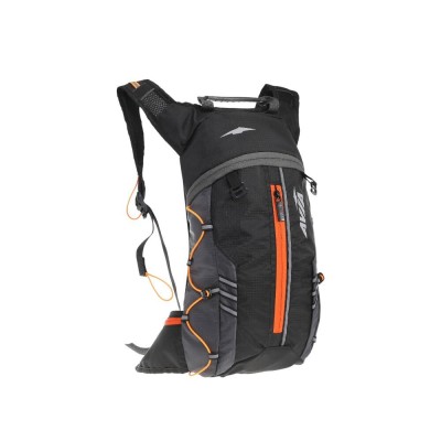 Mochila Deportiva Running Avia Negro Con Cierre Naranja Mochila Deportiva Running Avia Negro Con Cierre Naranja