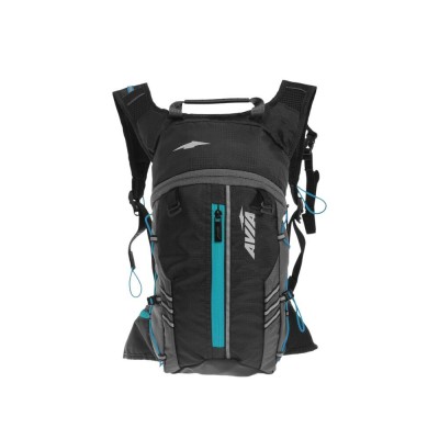Mochila Deportiva Running Avia Negro Con Cierre Azul Mochila Deportiva Running Avia Negro Con Cierre Azul