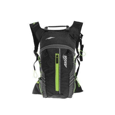 Mochila Deportiva Running Avia Negro Con Cierre Verde Mochila Deportiva Running Avia Negro Con Cierre Verde