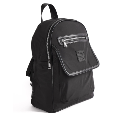 Mochila Joup Urbana De Nylon Y Pu Negro