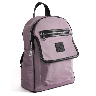 Mochila Joup Urbana De Nylon Y Pu Lila