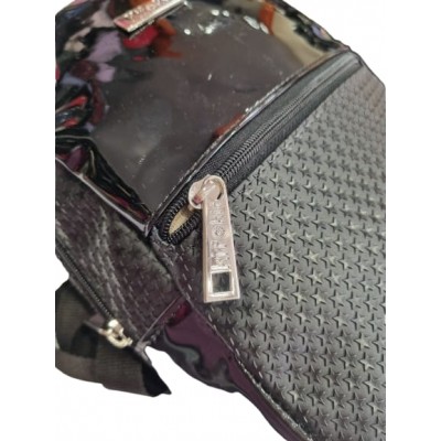 Mochila Kif Kif Chica De Pu Charol Negro