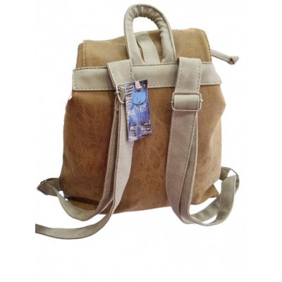Mochila Kif Kif Combinada Negro Y Beige