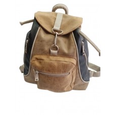 Mochila Kif Kif Combinada Negro Y Beige