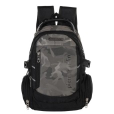 Mochila Pierre Cardin Usb Camuflada Gris