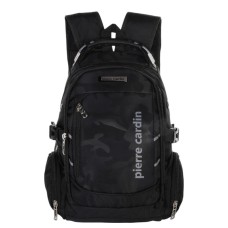 Mochila Pierre Cardin Usb Camuflada Negro