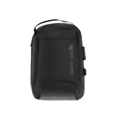 Mochila Pierre Cardin Impermeable Urbana Usb Negro