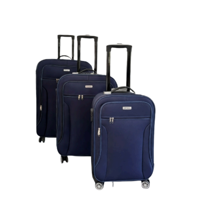 Valija Mtl Grande Tela Azul 28"