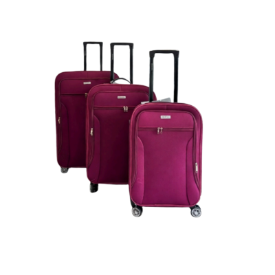 Valija Mtl Carry On Tela Bordo 20"
