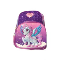 Mochila Owen Infantil Unicornio Relieve  Violeta.