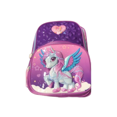 Mochila Owen Infantil Unicornio Relieve  Violeta.