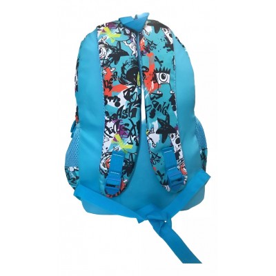 Mochila Owen Infantil - Escolar Con Cierre Bolsillos Frontales Y Laterales Celeste