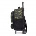 Mochila Owen Infantil - Con Carro Camuflado Dinosaurio Verde