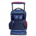 Mochila Owen - Escolar Con Carro Azul/rojo Lisa