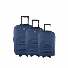 Valija Owen - Mediana  Semirrígida Azul 24"