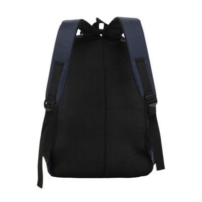 Mochila Urbana Owen - Bolsillos Laterales 4 Cierres 18" Azul