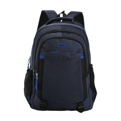 Mochila Urbana Owen - Bolsillos Laterales 4 Cierres 18" Azul