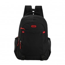 Mochila Urbana Owen - Bolsillos Laterales 4 Cierres 18" Negro