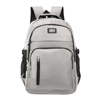 Mochila Owen Urbana Múltiples Bolsillos 18" Gris