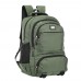 Mochila Owen - Bolsillos Al Frente Y Laterales 4 Cierres 18"  Verde