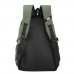 Mochila Owen - Bolsillos Al Frente Y Laterales 4 Cierres 18"  Verde