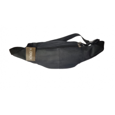 Riñonera De Cuero Hombre Urbana Negro