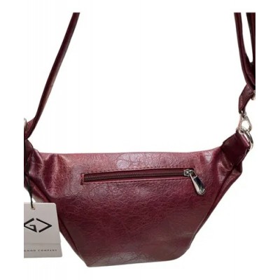 Riñonera Good Company Bordo Pu 2121 Doble Cierre